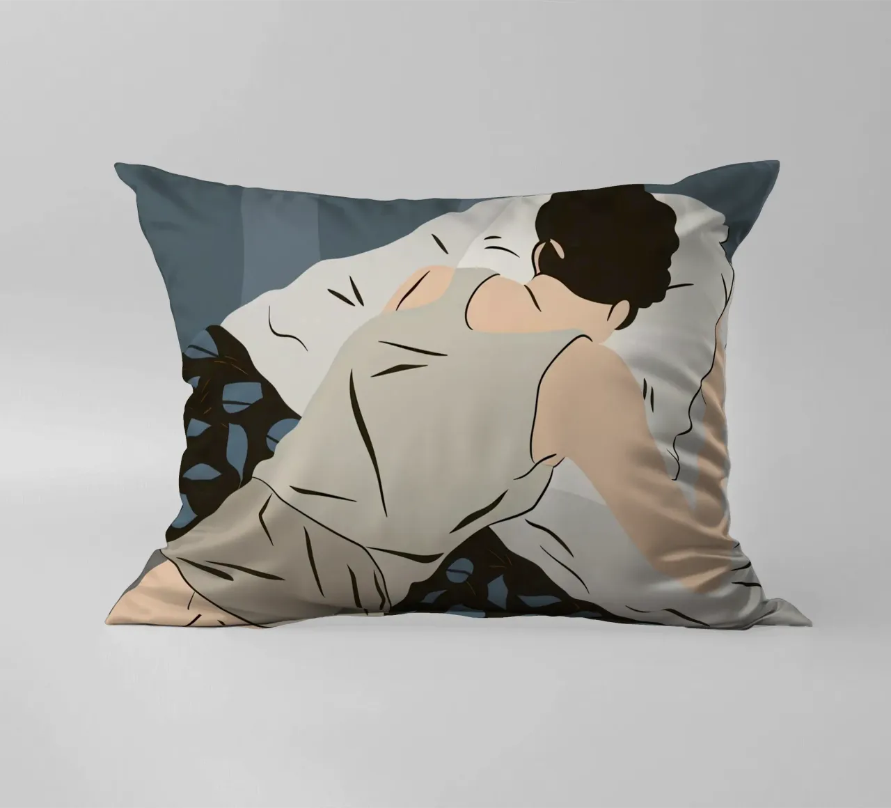 Monochrome Dreamy Repose decorative cushion by Hollow Years