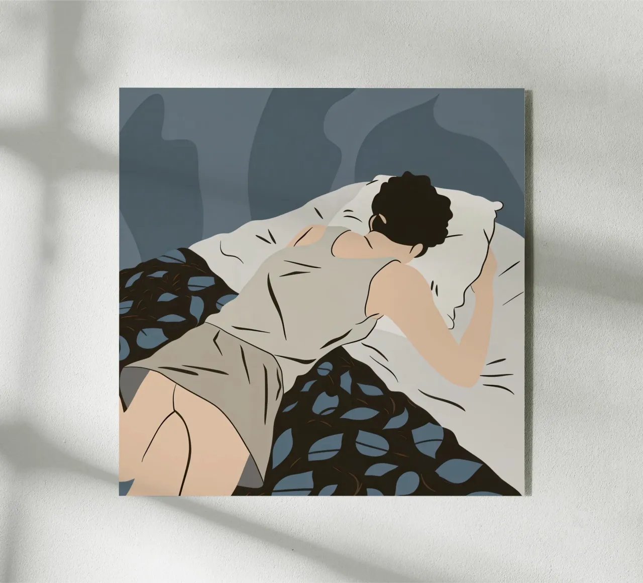 Monochrome Dreamy Repose acrylic glass by Hollow Years