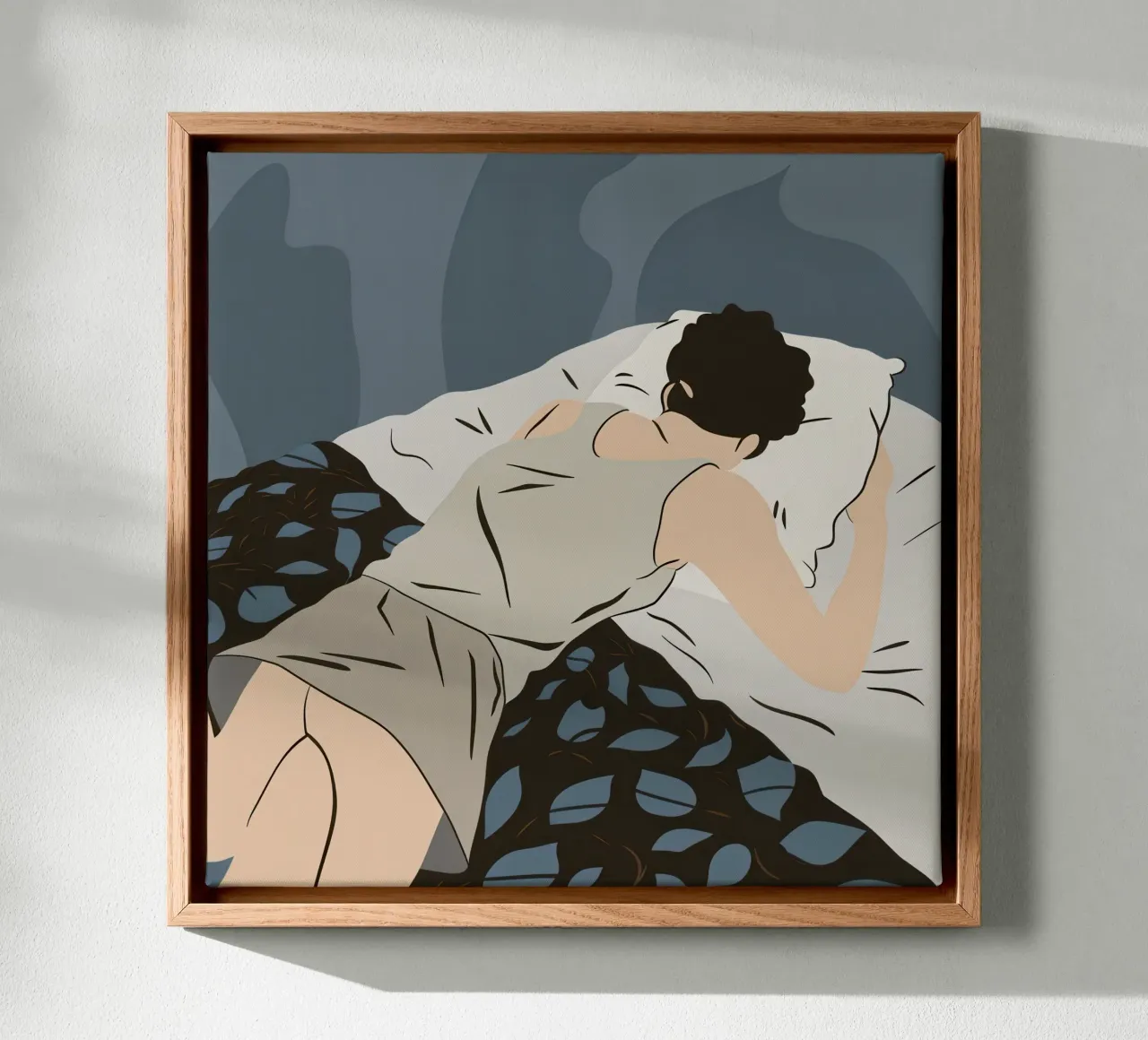 Monochrome Dreamy Repose canvas by Hollow Years