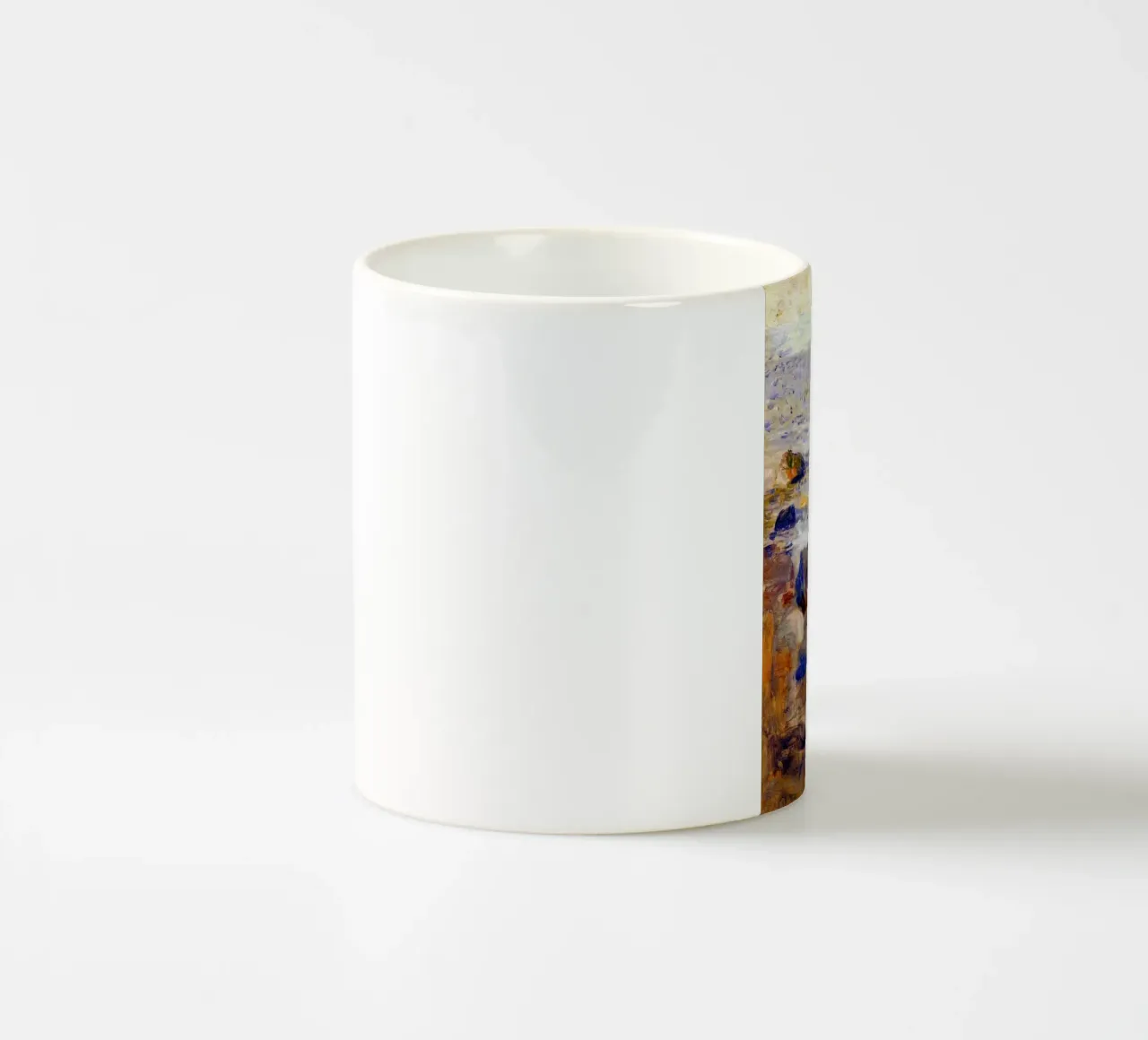 grandi rocce sulla spiaggia tazza in ceramica da cupcup art