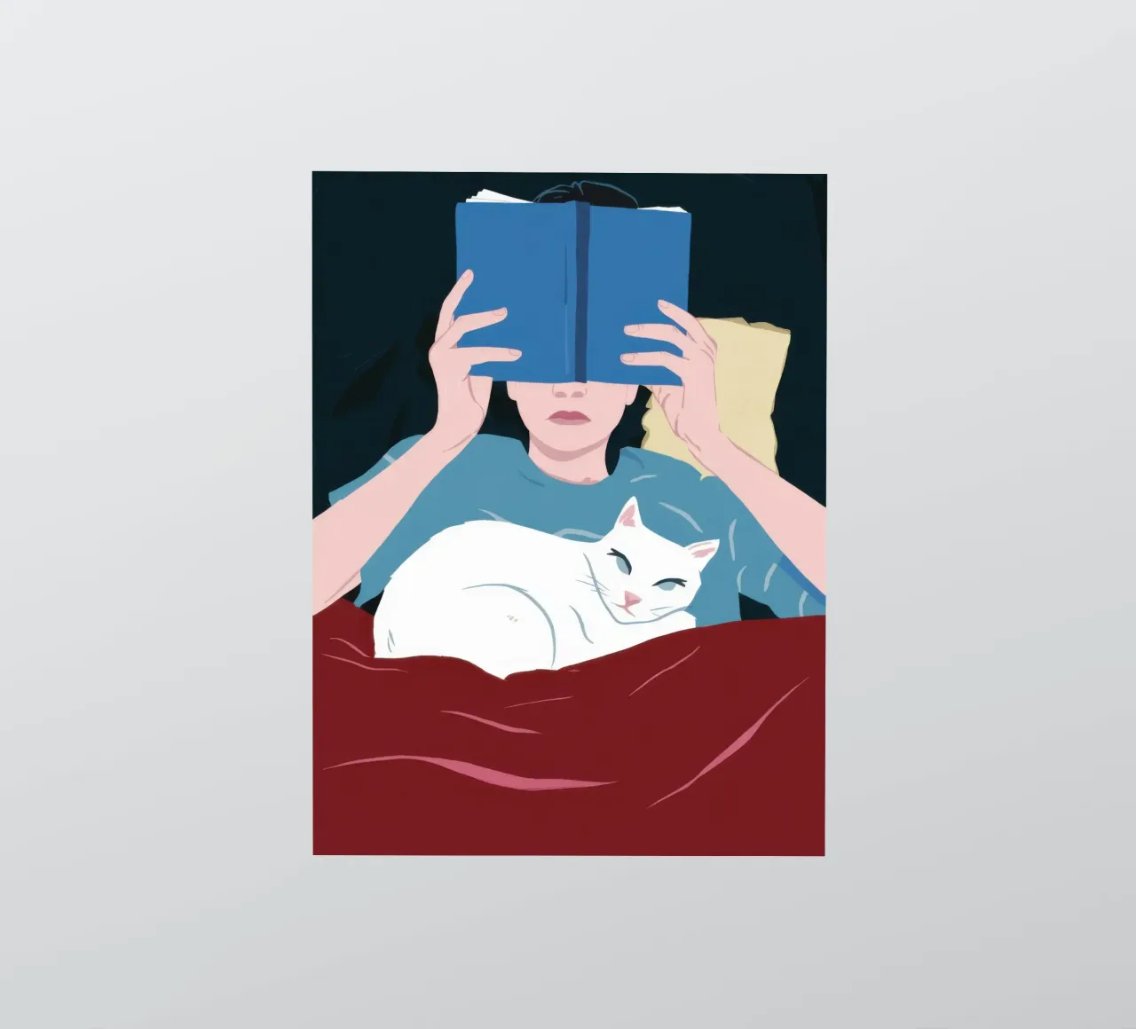 Nachtelijke literaire metgezel sticker van Hollow Years