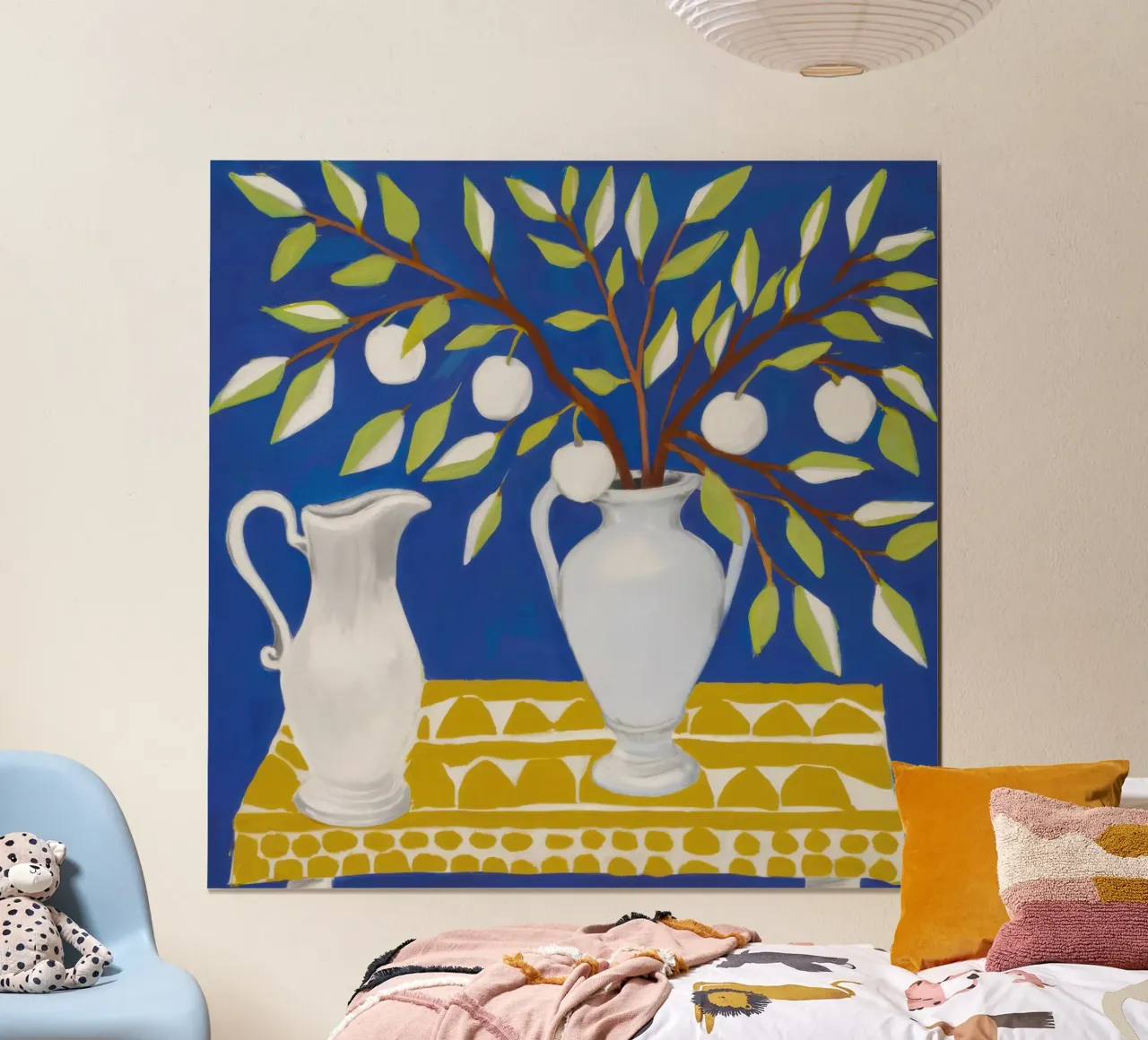 Albero di limoni a foglia bianca poster da Lune Dreams