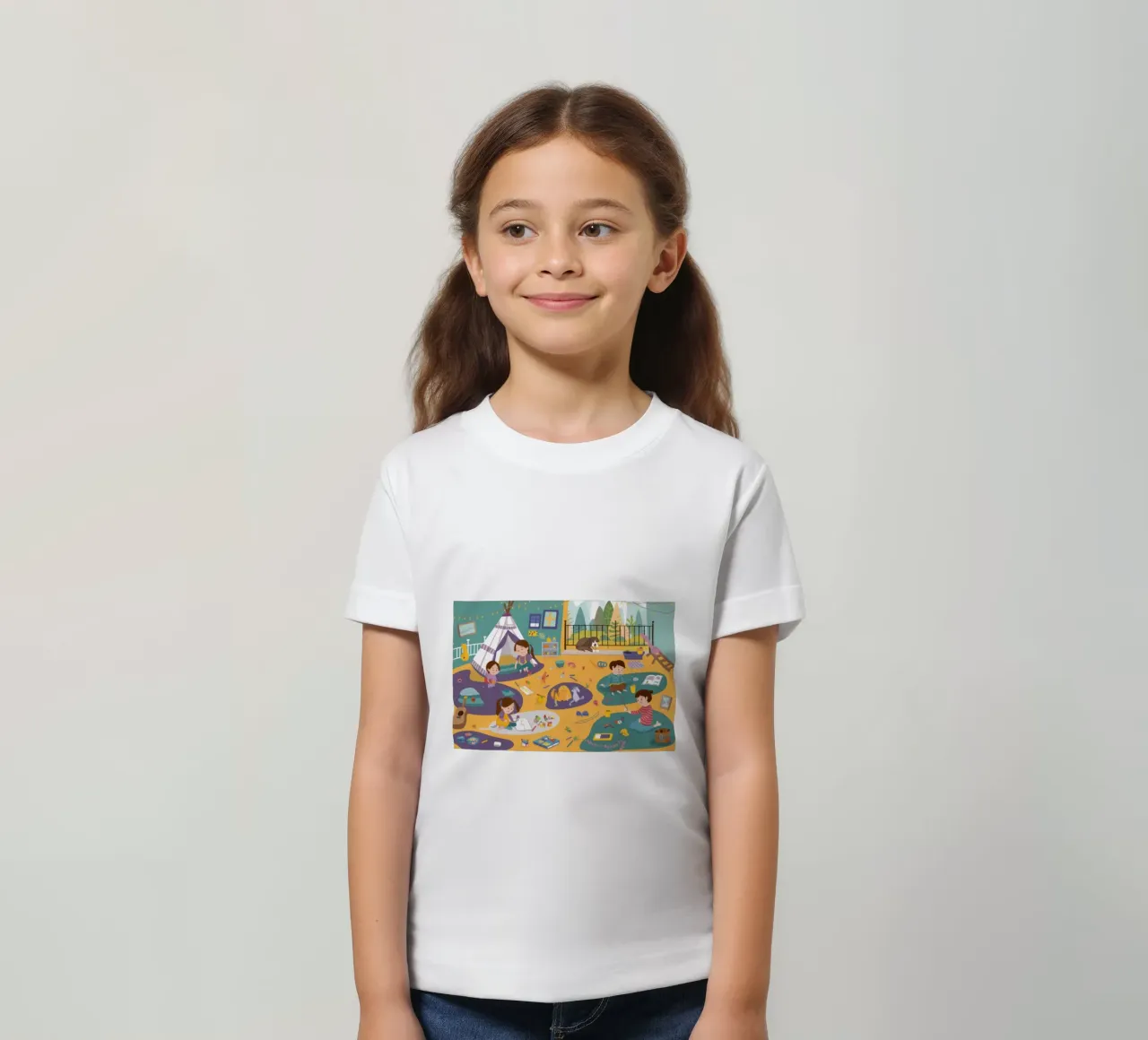 Joyful Playtime Universe kids t-shirt by Hollow Years