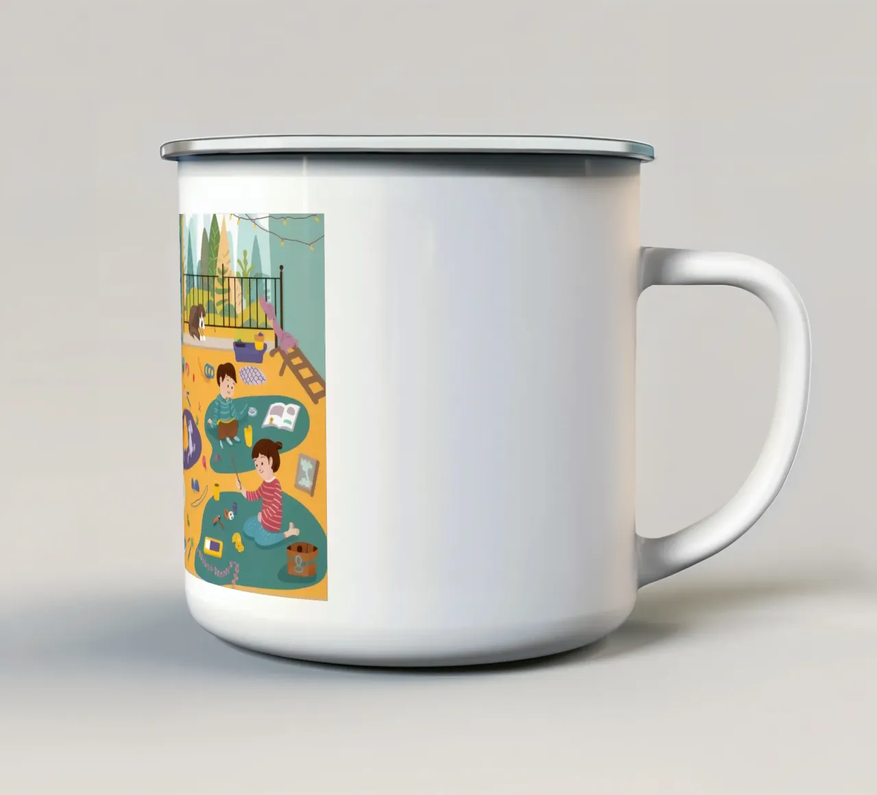 Universo del gioco gioioso tazza in smalto da Hollow Years