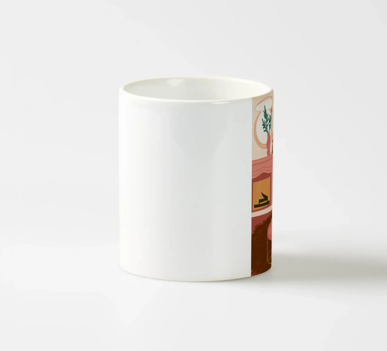 Parete rosa Divano blu tazza in ceramica da Lune Dreams