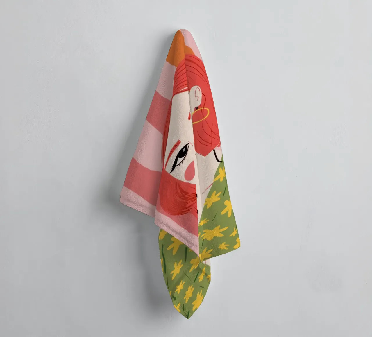 Maglione verde Redhead asciugamano da bagno da Sentinel Glow