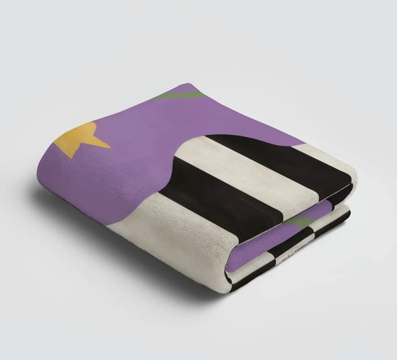 Celestial Checkered Vase towel by Mossy Pigment