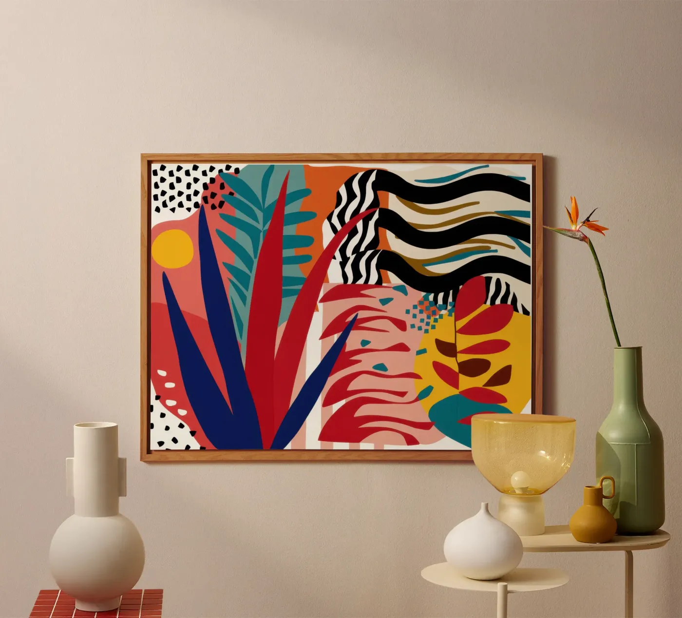Primal Leaf Abstraction forex plate by Arcane Lines