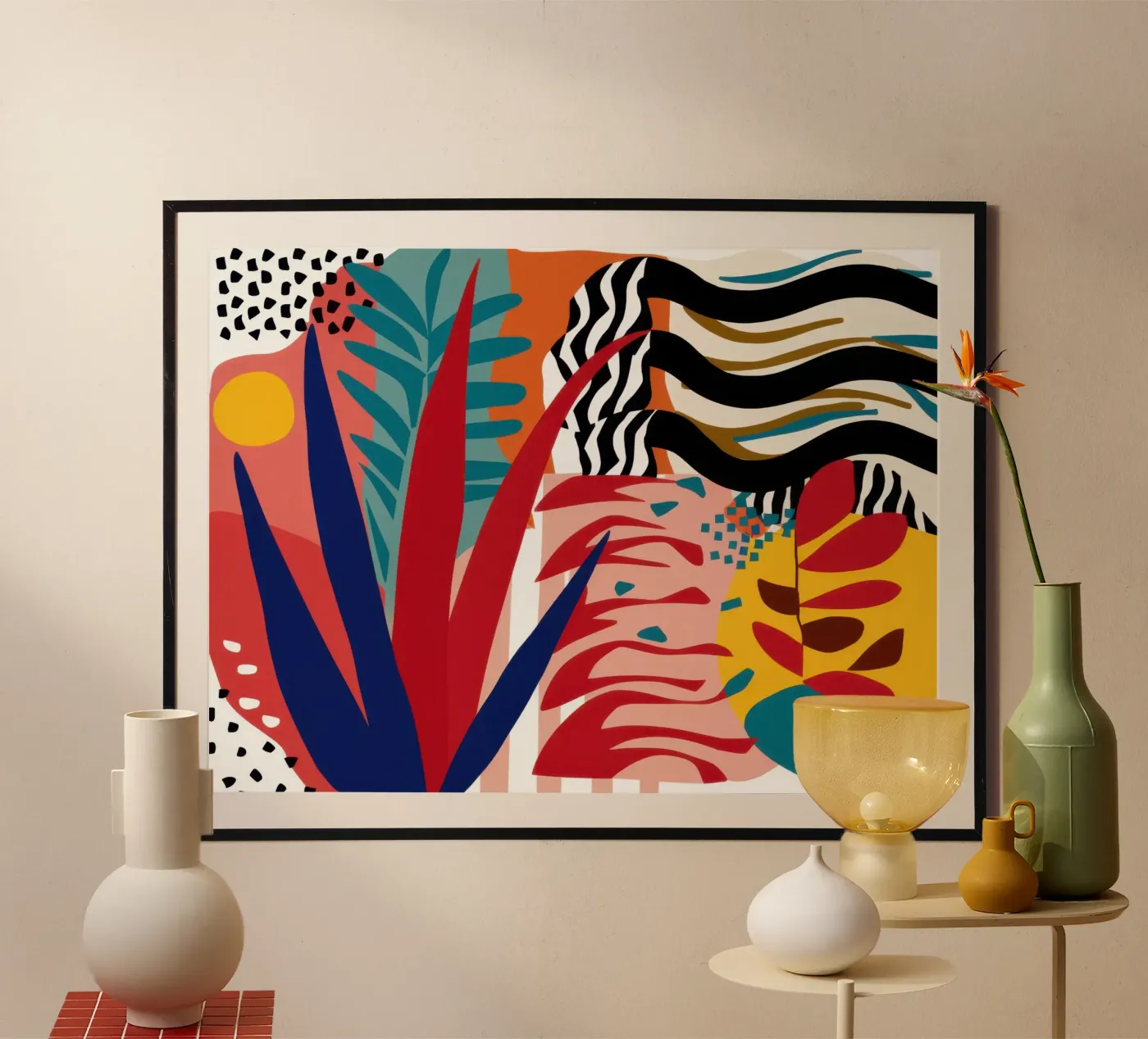 Primal Leaf Abstraction poster by Arcane Lines