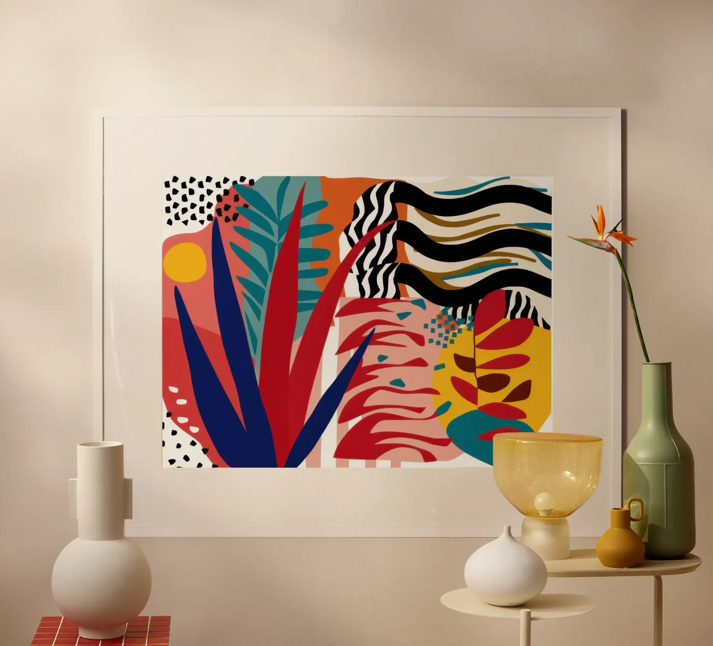 Primal Leaf Abstraction poster by Arcane Lines