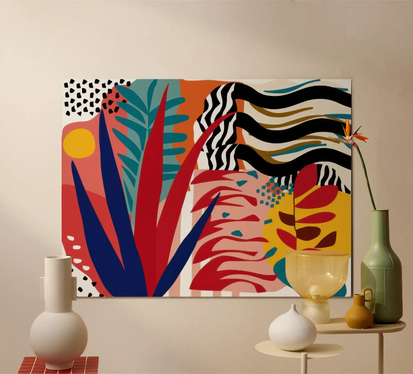 Primal Leaf Abstraction poster by Arcane Lines