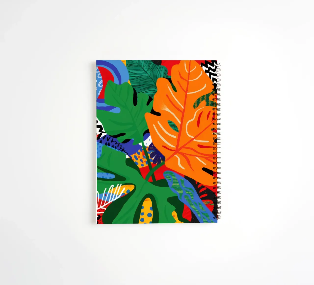 Abstract Jungle Chaos spiral notebook by Sentinel Glow