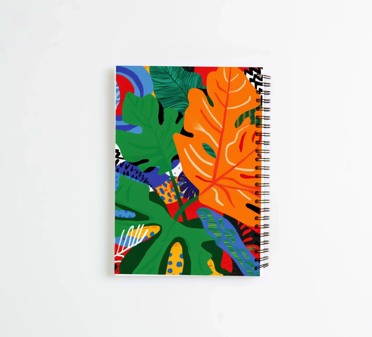 Abstract Jungle Chaos spiral notebook by Sentinel Glow