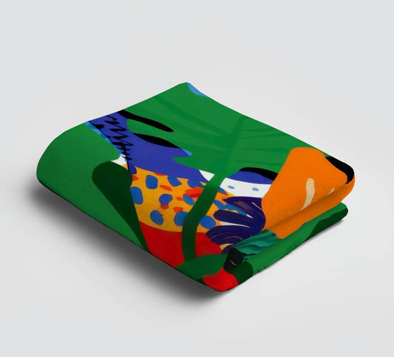 Abstract Jungle Chaos towel by Sentinel Glow
