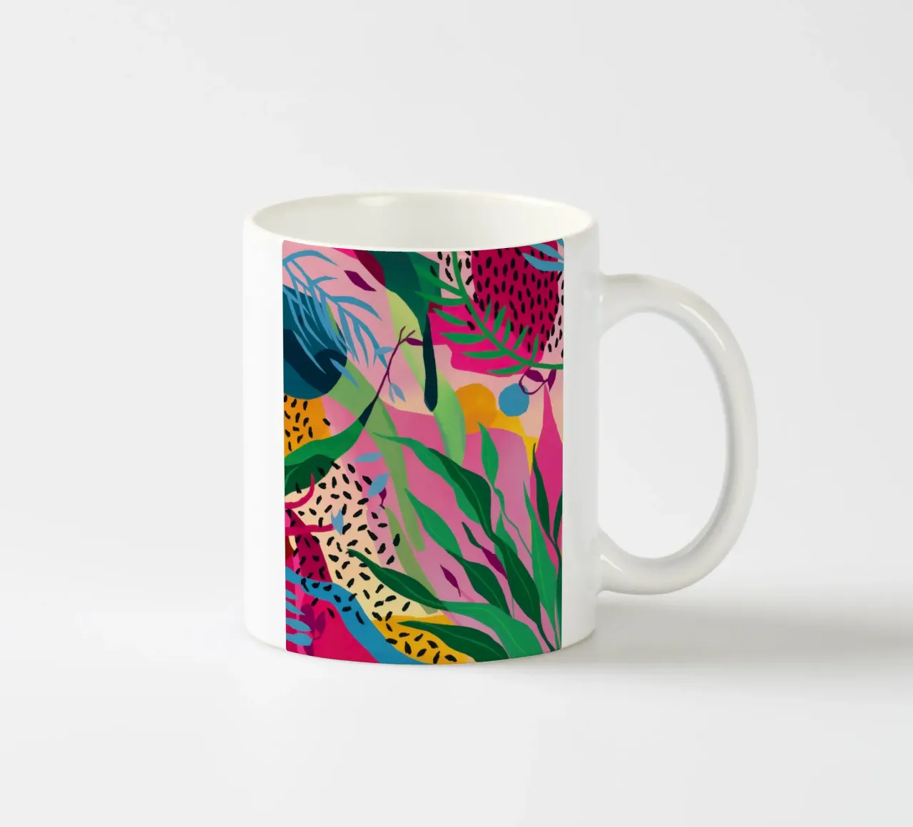 Sogno di foglie cromatiche tazza in ceramica da Arcane Lines
