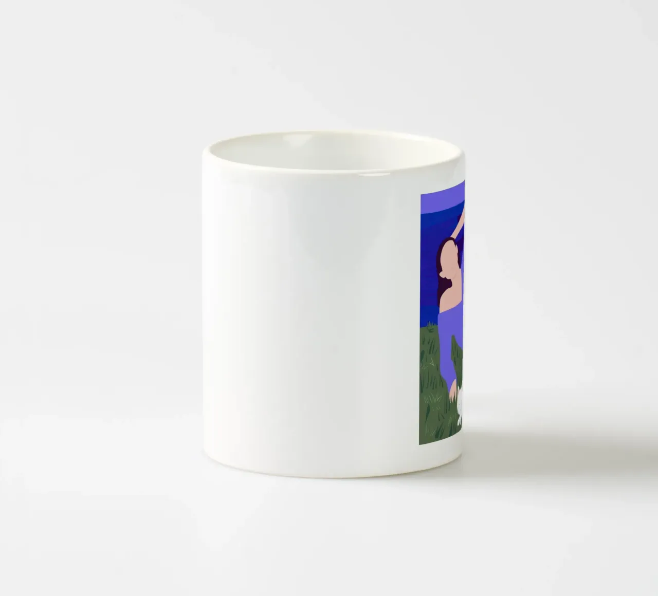 Notturno Inseguimento felino tazza in ceramica da Hollow Years