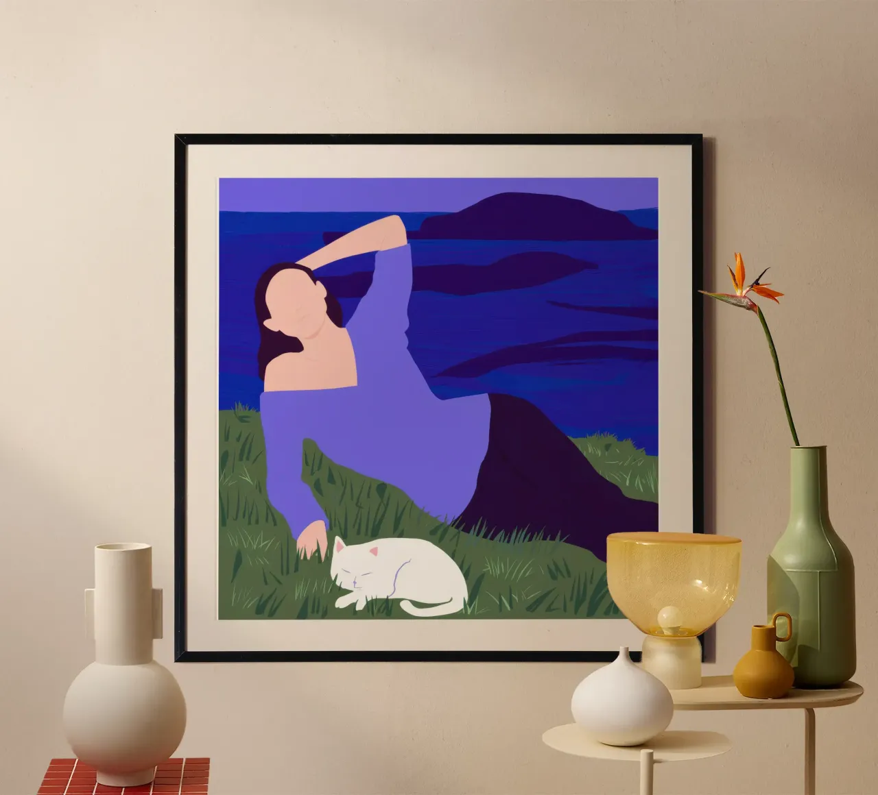 Nocturne Feline Chase hahnemühle by Hollow Years