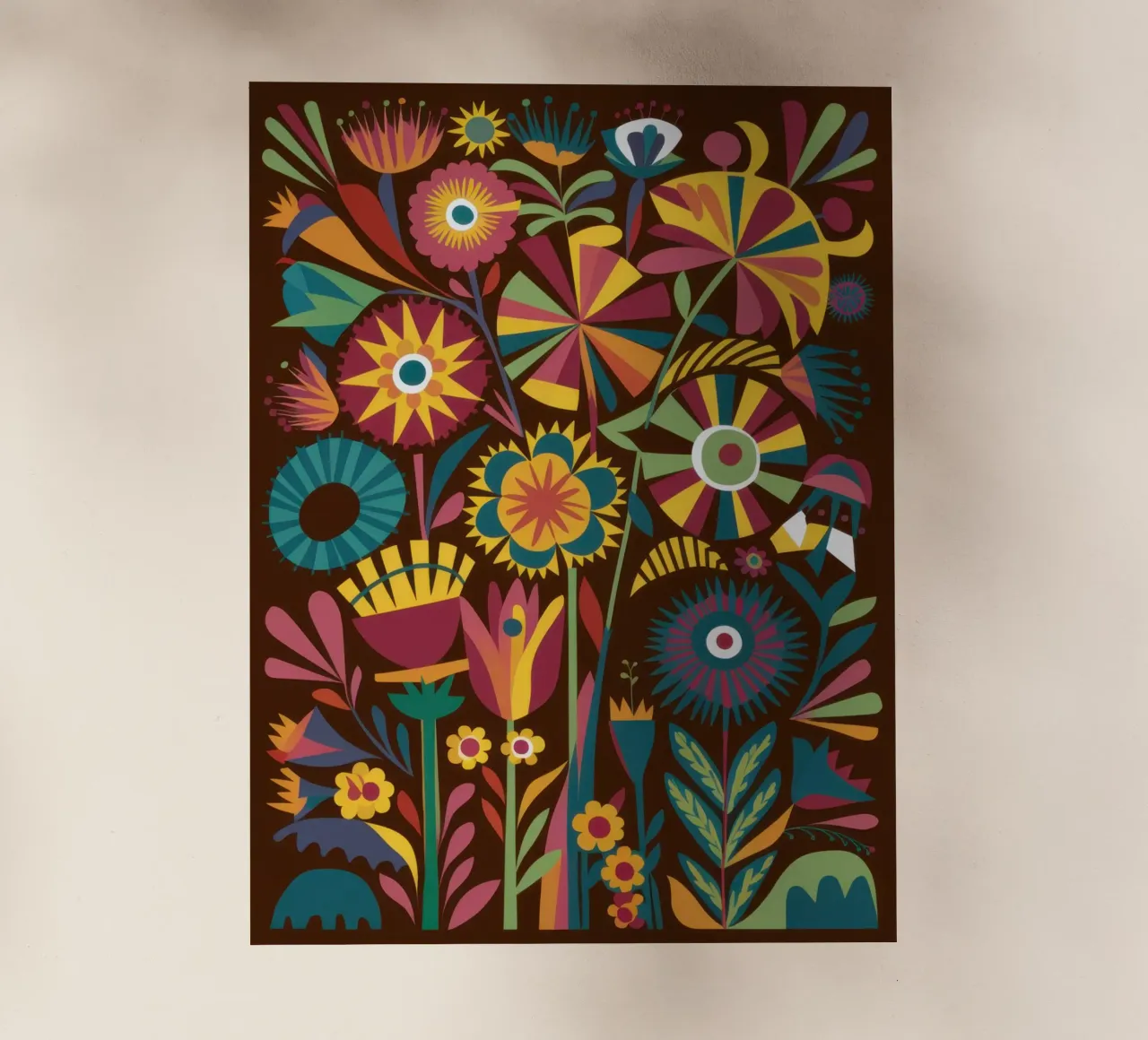 Psychedelic Flower Mandala backlit film by Sentinel Glow