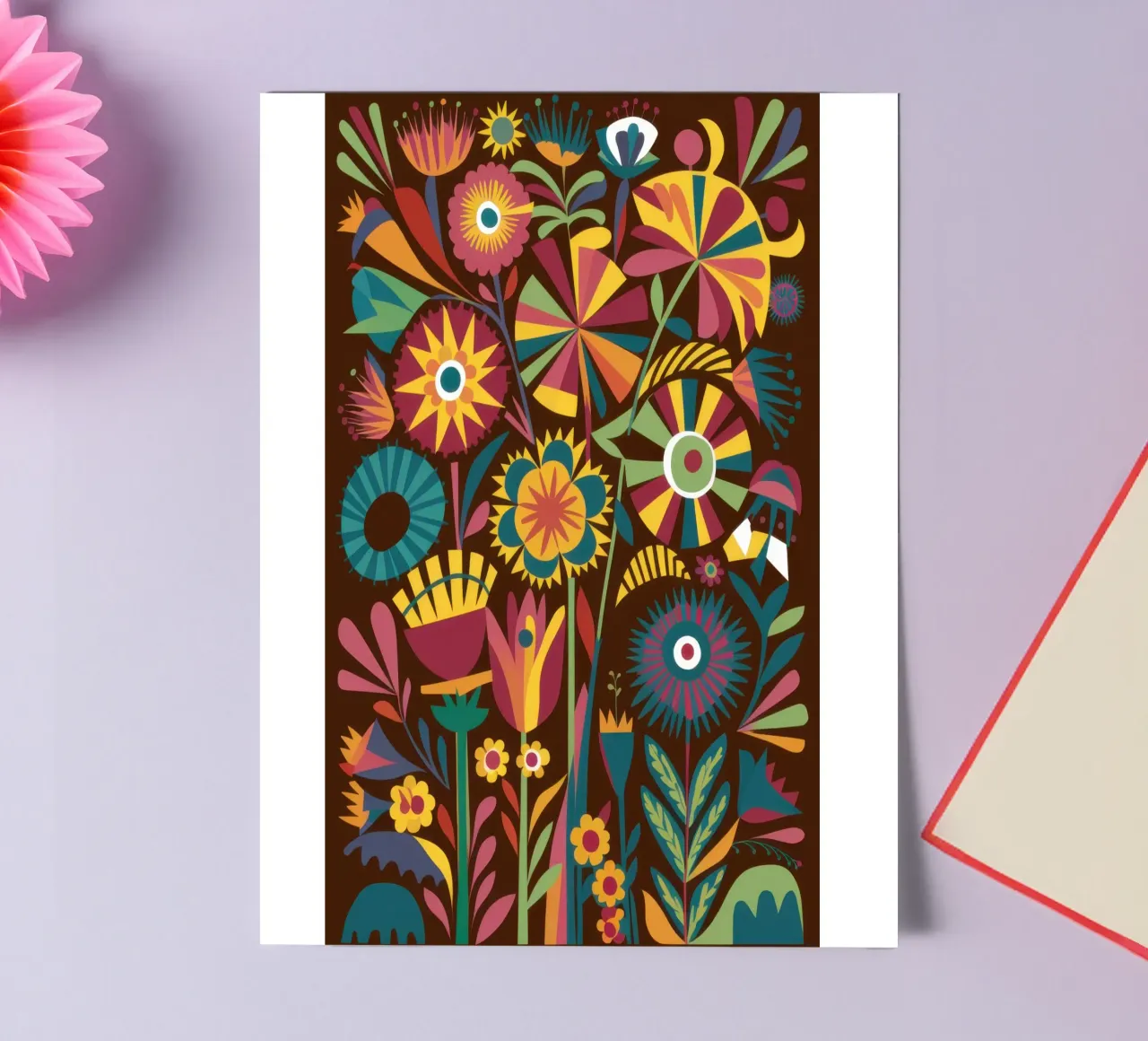 Psychedelic Flower Mandala sticker sheet by Sentinel Glow