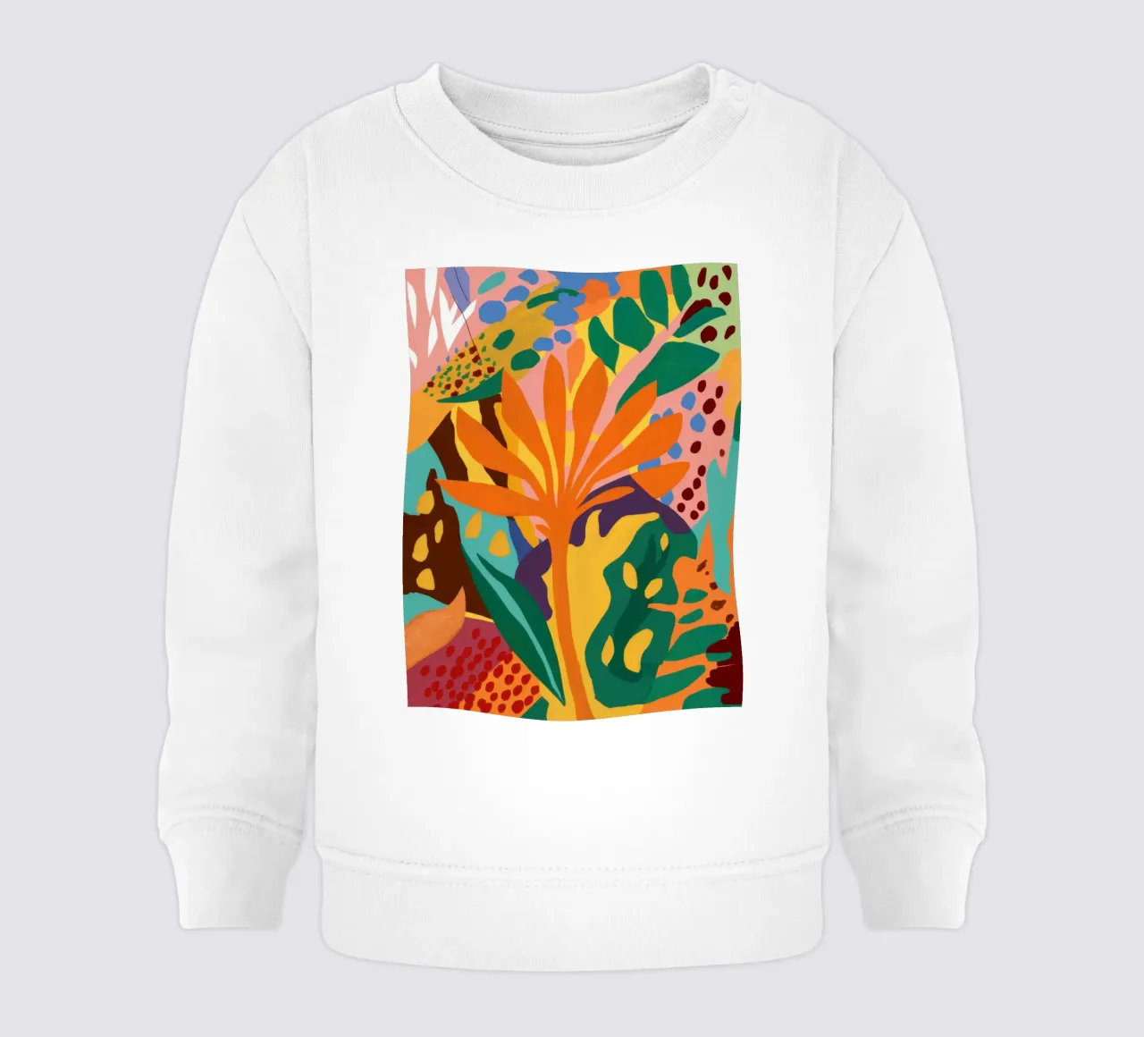 Abstract Jungle Riot baby sweatshirt by Lune Dreams