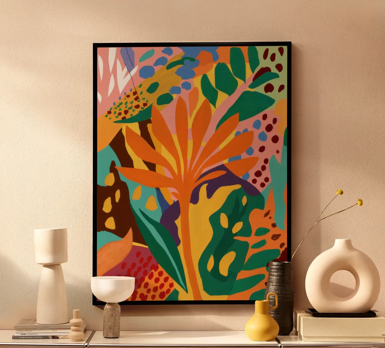 Abstract Jungle Riot poster by Lune Dreams