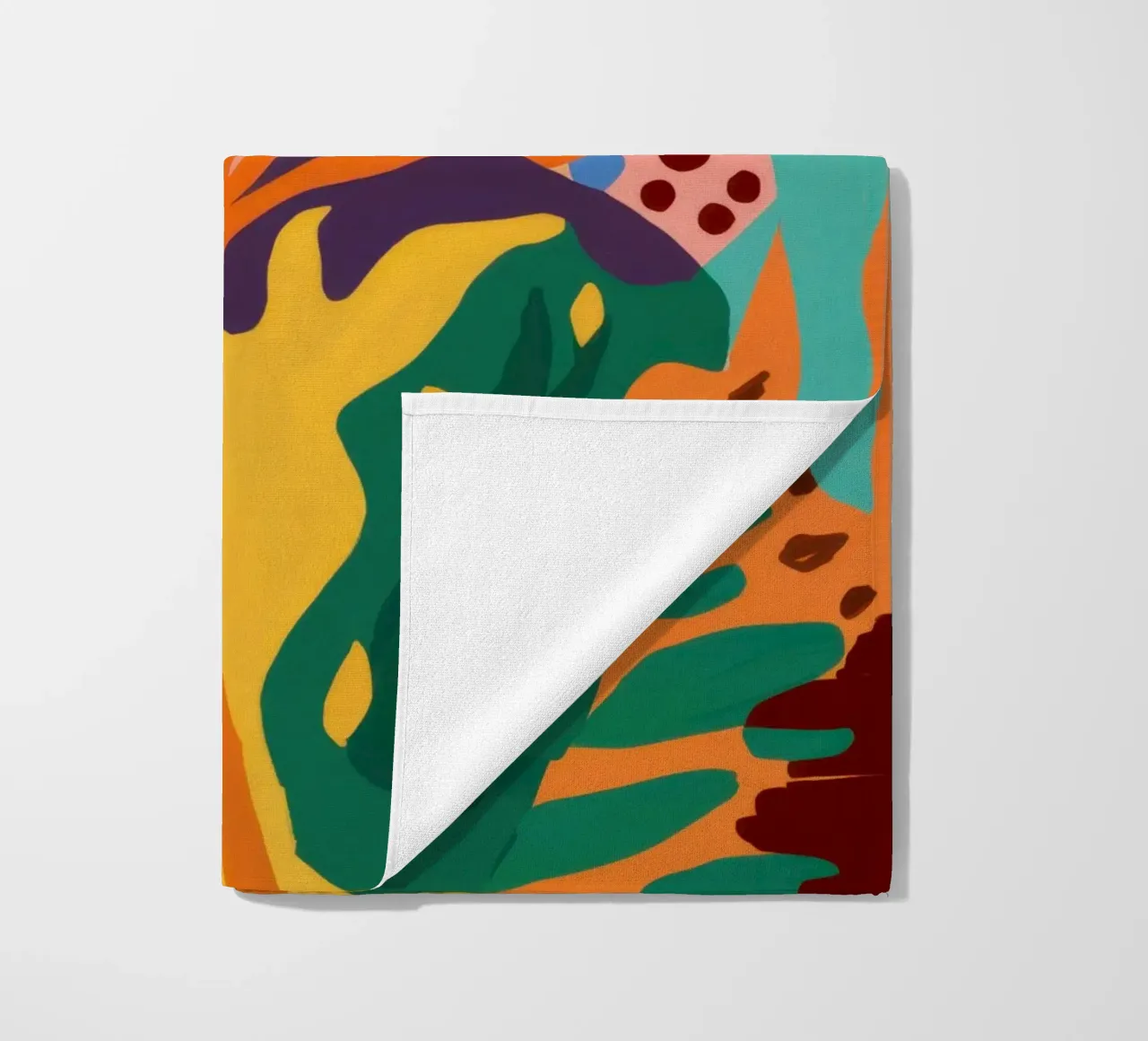 Abstract Jungle Riot beach towel by Lune Dreams