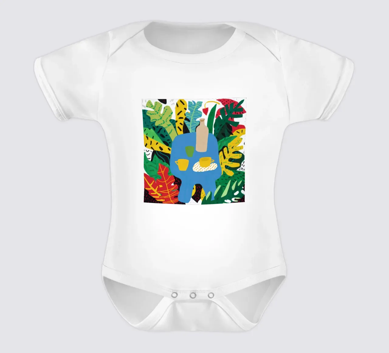 Wein-Tableau in der Dämmerung Kurzarm Babybody von Arcane Lines