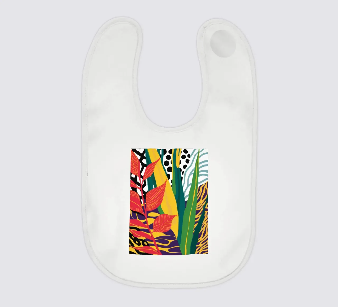 Giungla astratta a motivi bavaglino da Lune Dreams