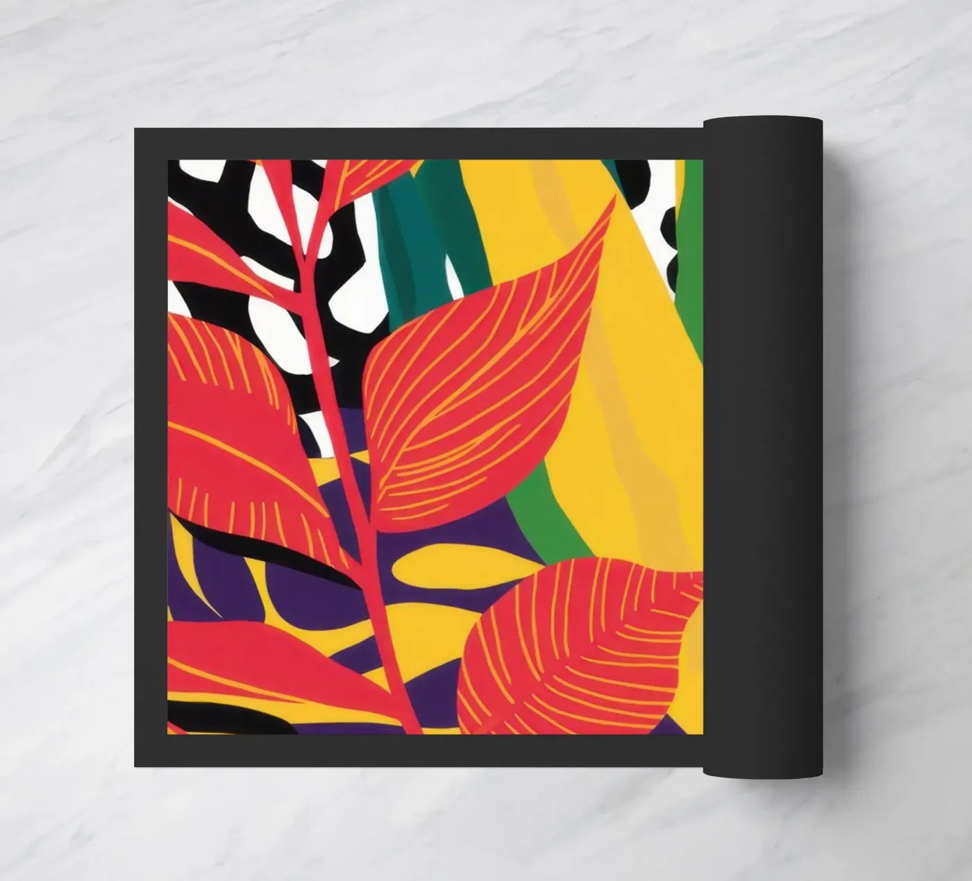 Patterned Jungle Abstract doormat by Lune Dreams