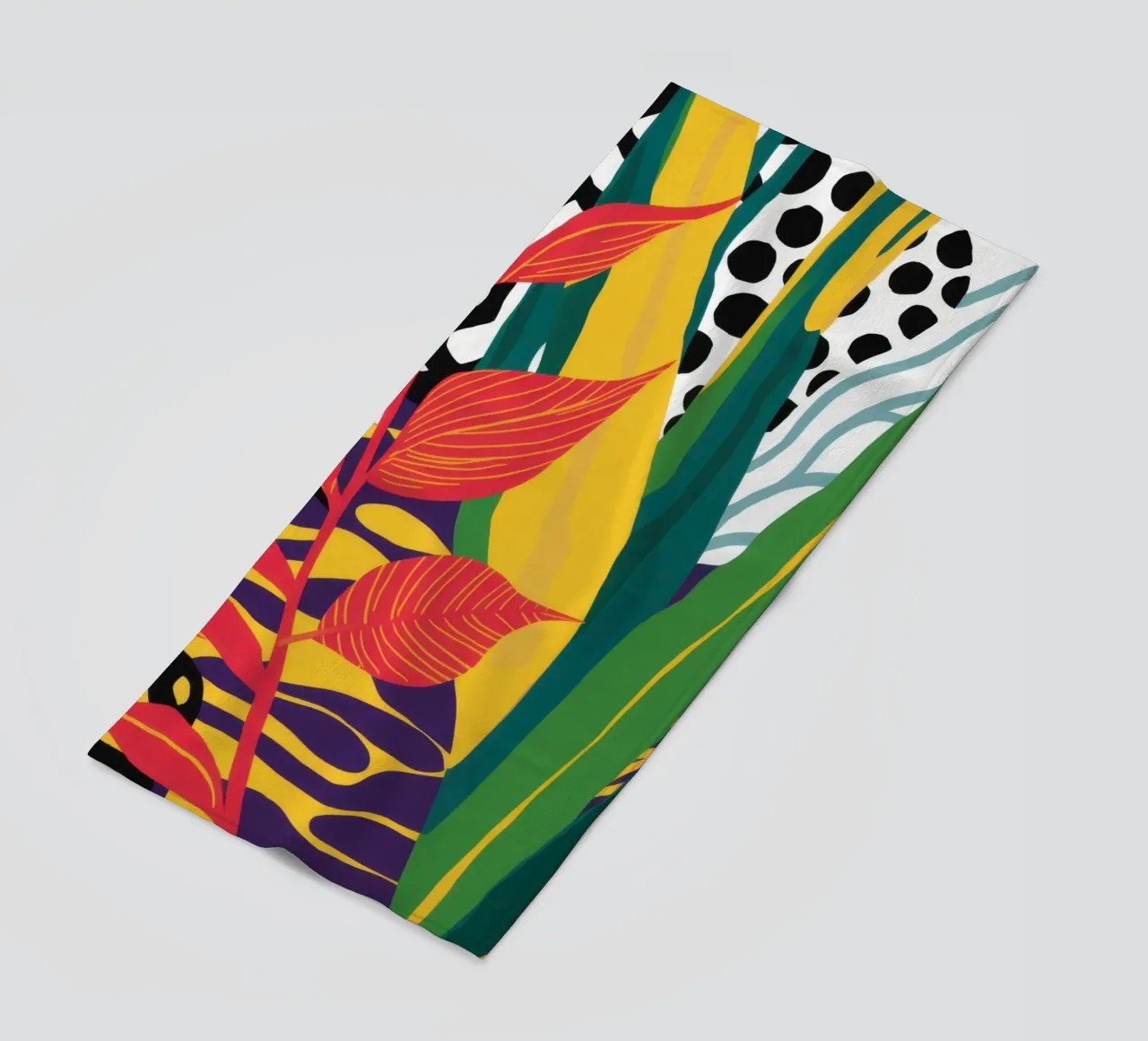 Giungla astratta a motivi telo mare da Lune Dreams