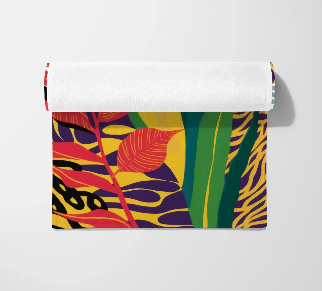 Giungla astratta a motivi telo mare da Lune Dreams