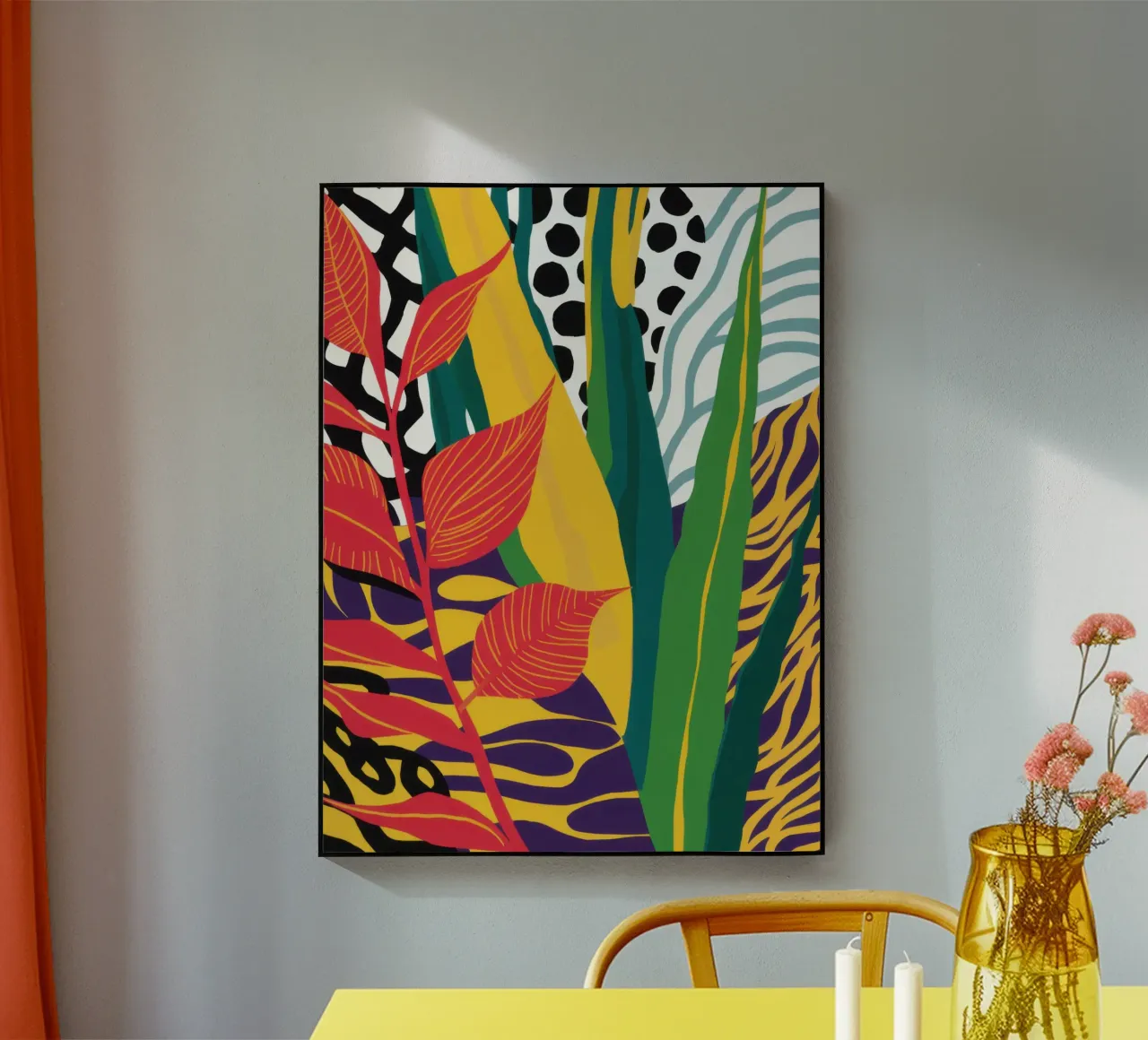 Giungla astratta a motivi plexiglass da Lune Dreams