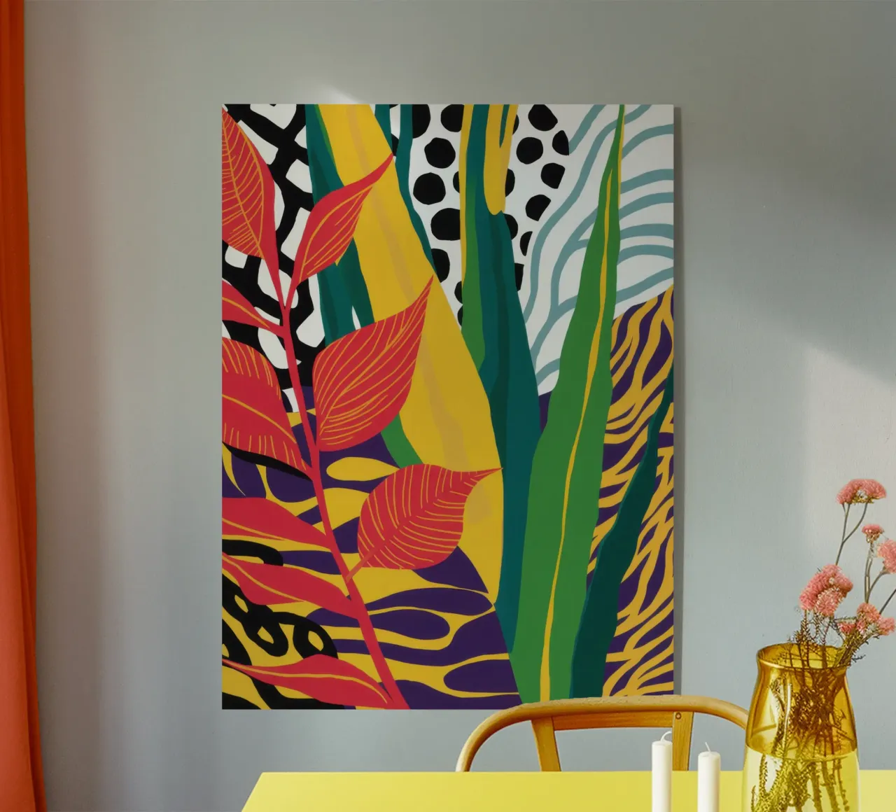 Giungla astratta a motivi plexiglass da Lune Dreams