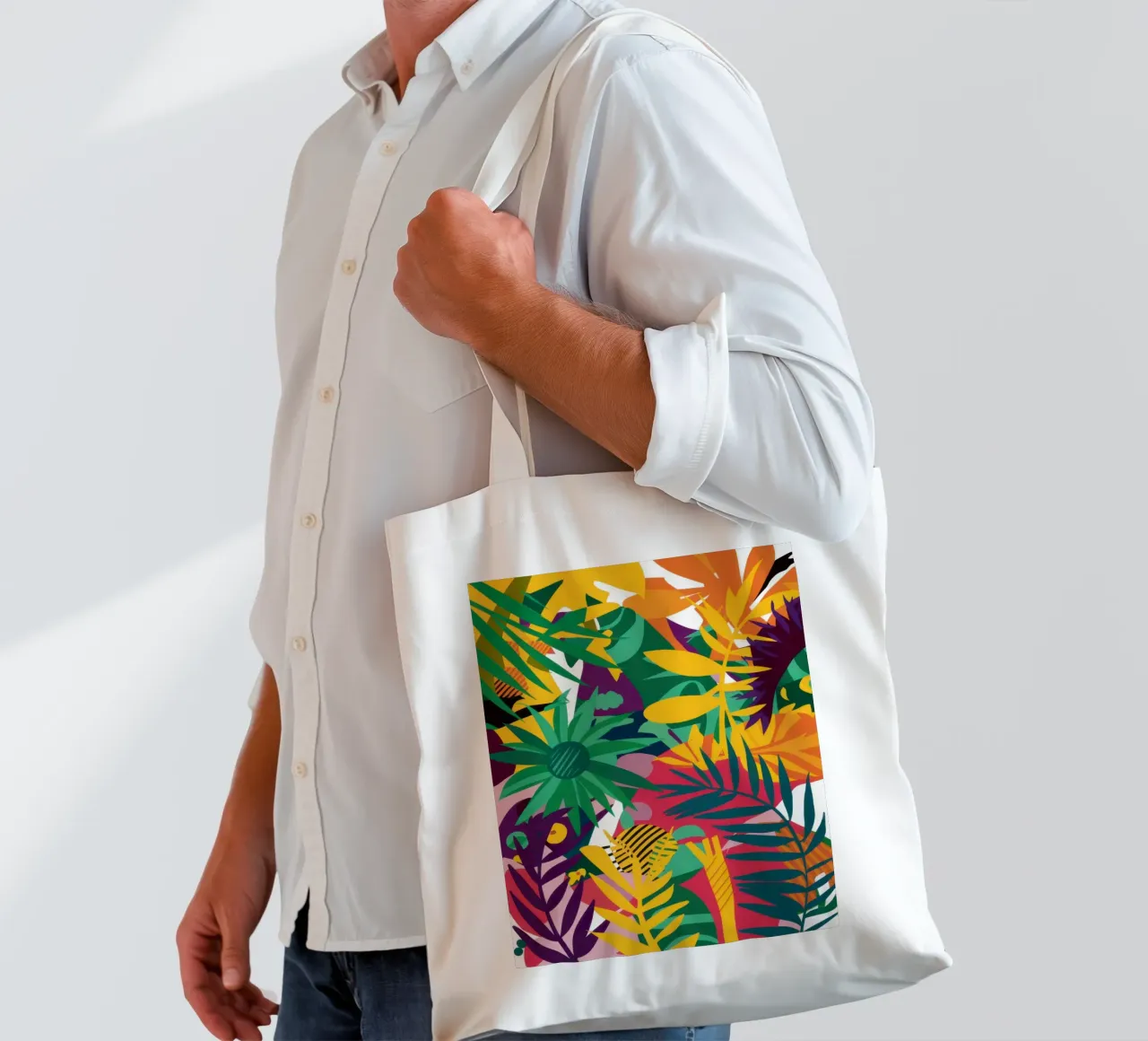 Primal Jungle Rhythm tote bag by Arcane Lines