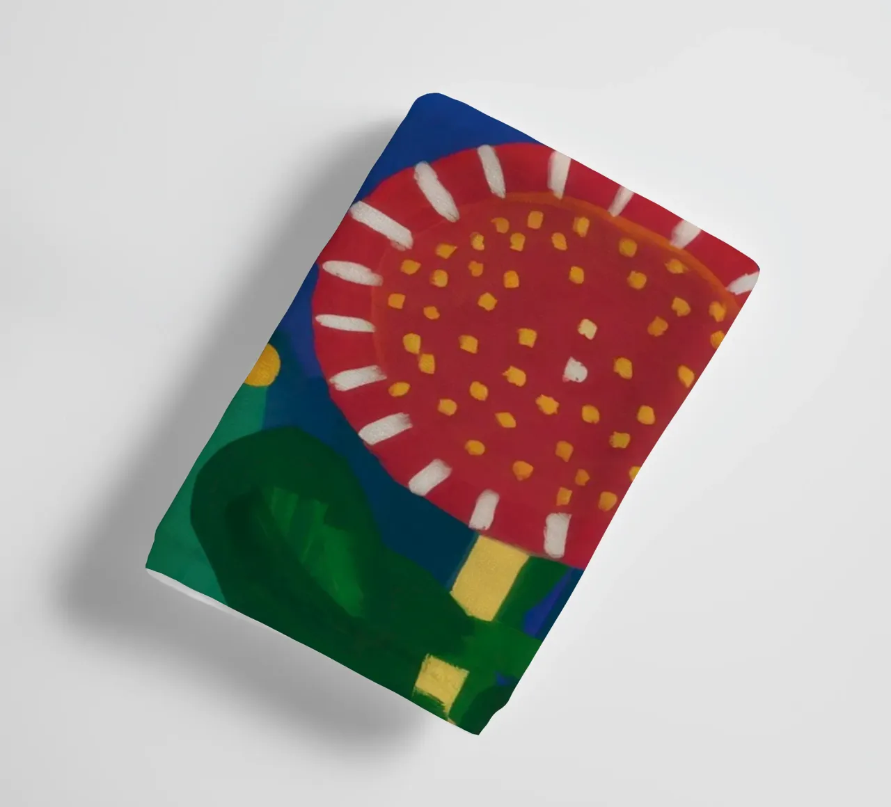 Abstracte middernachtstuin badhanddoek van Sentinel Glow