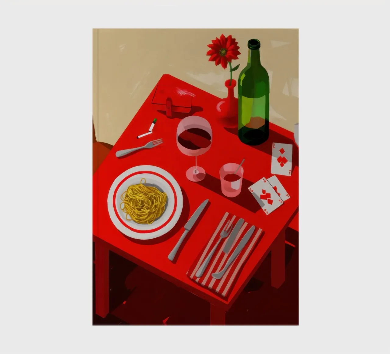 Post, Feast Crimson Tableau notebook by Mossy Pigment