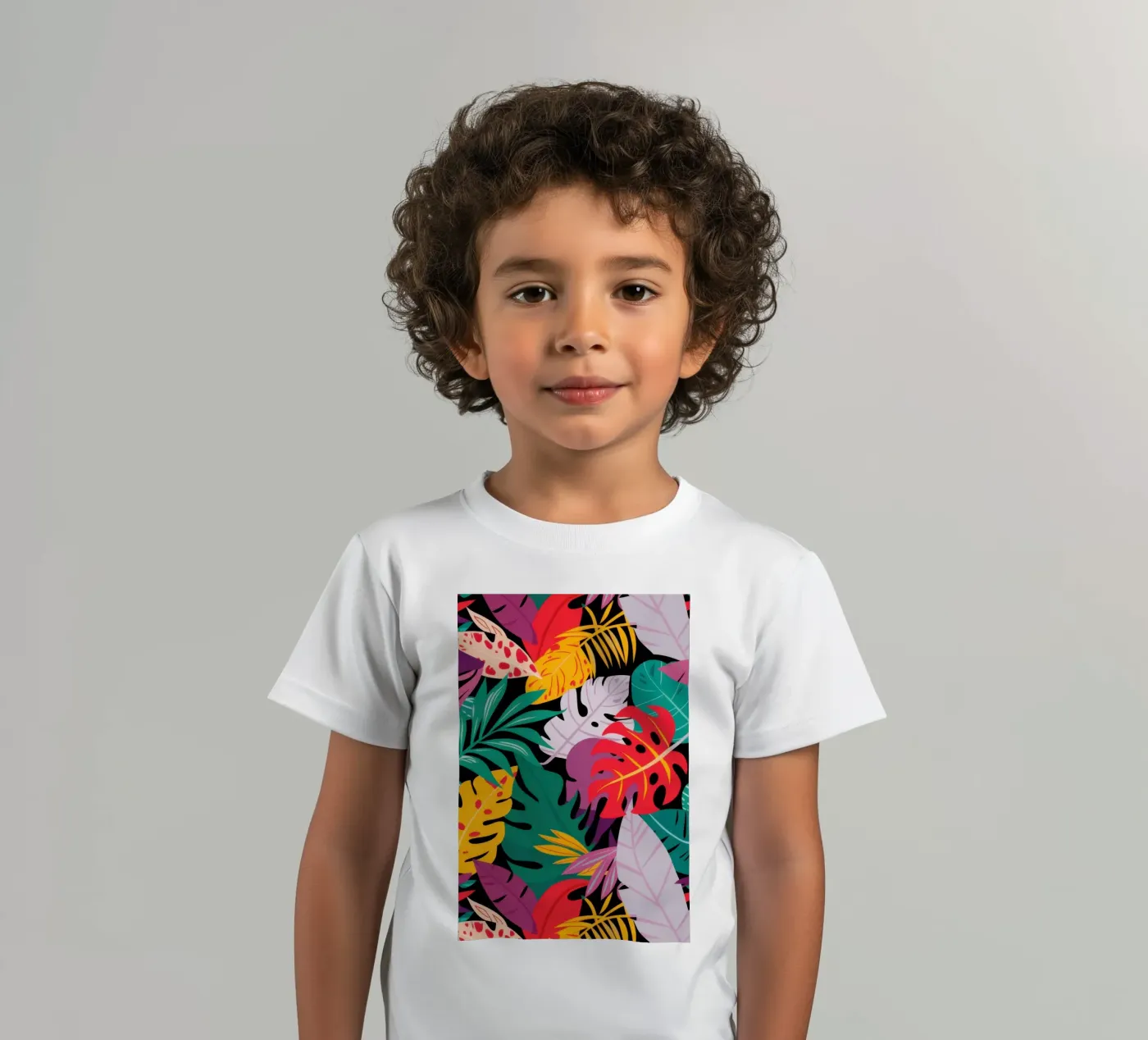 Rivolta cromatica tropicale t-shirt bambini da Arcane Lines