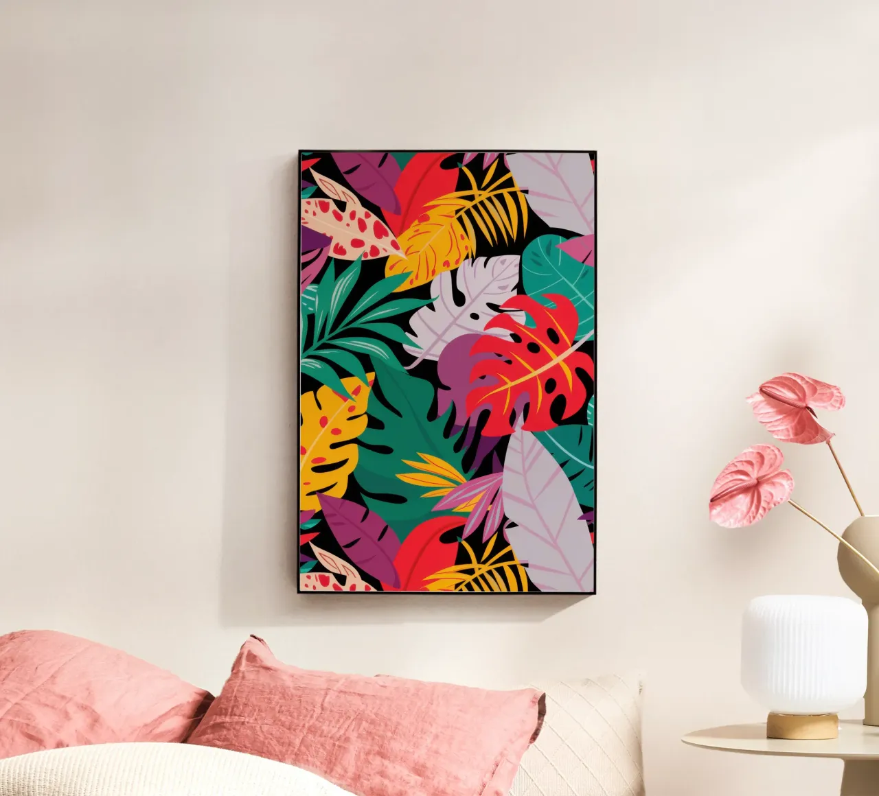 Rivolta cromatica tropicale plexiglass da Arcane Lines