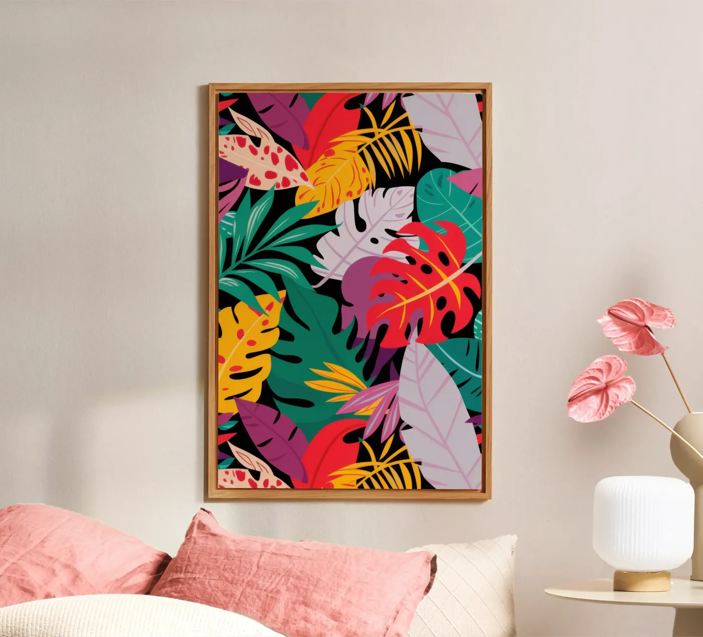 Rivolta cromatica tropicale alluminio dibond da Arcane Lines