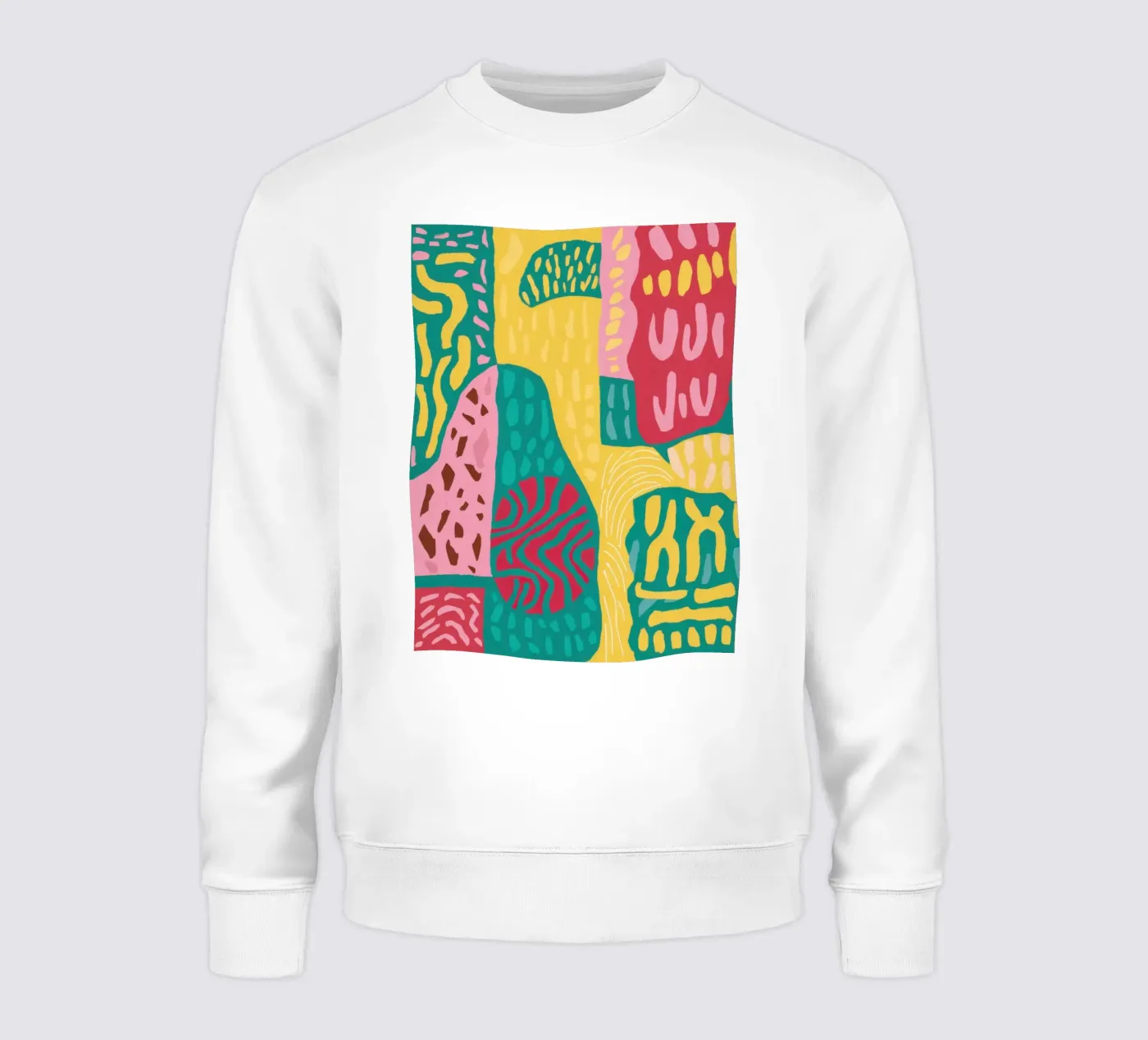 Patchwork met levendig patroon sweatshirt van Sentinel Glow