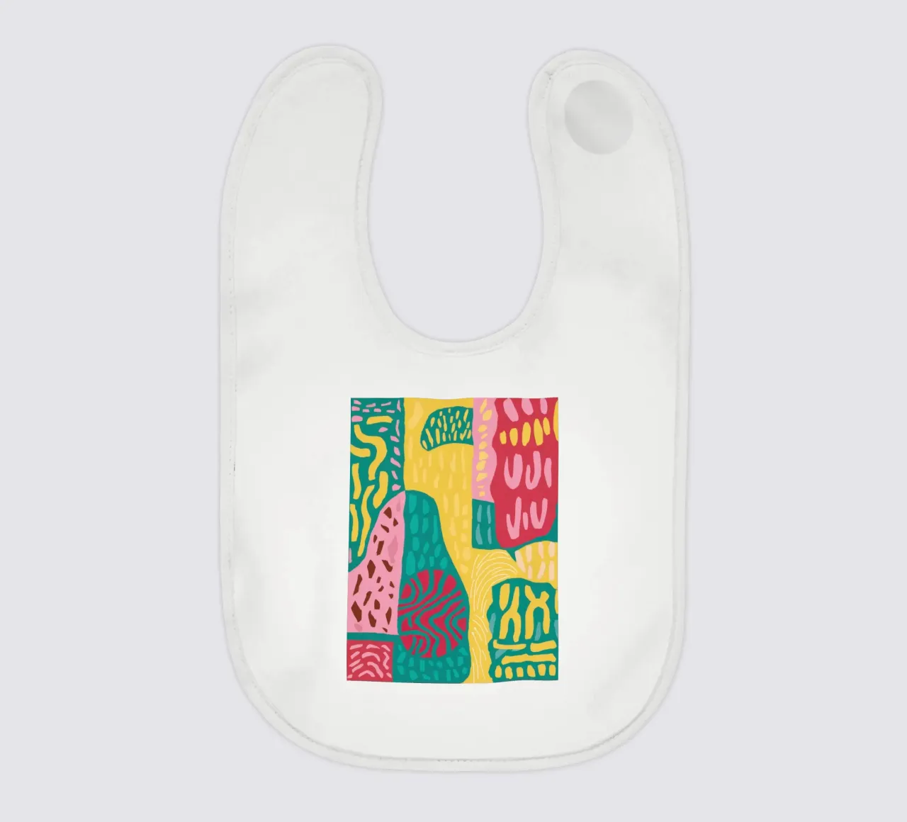 Lebendiges Muster Patchwork Babylätzchen von Sentinel Glow