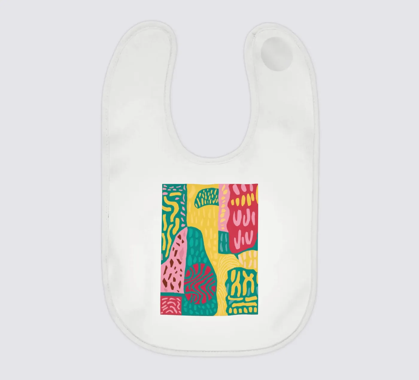 Lebendiges Muster Patchwork Babylätzchen von Sentinel Glow