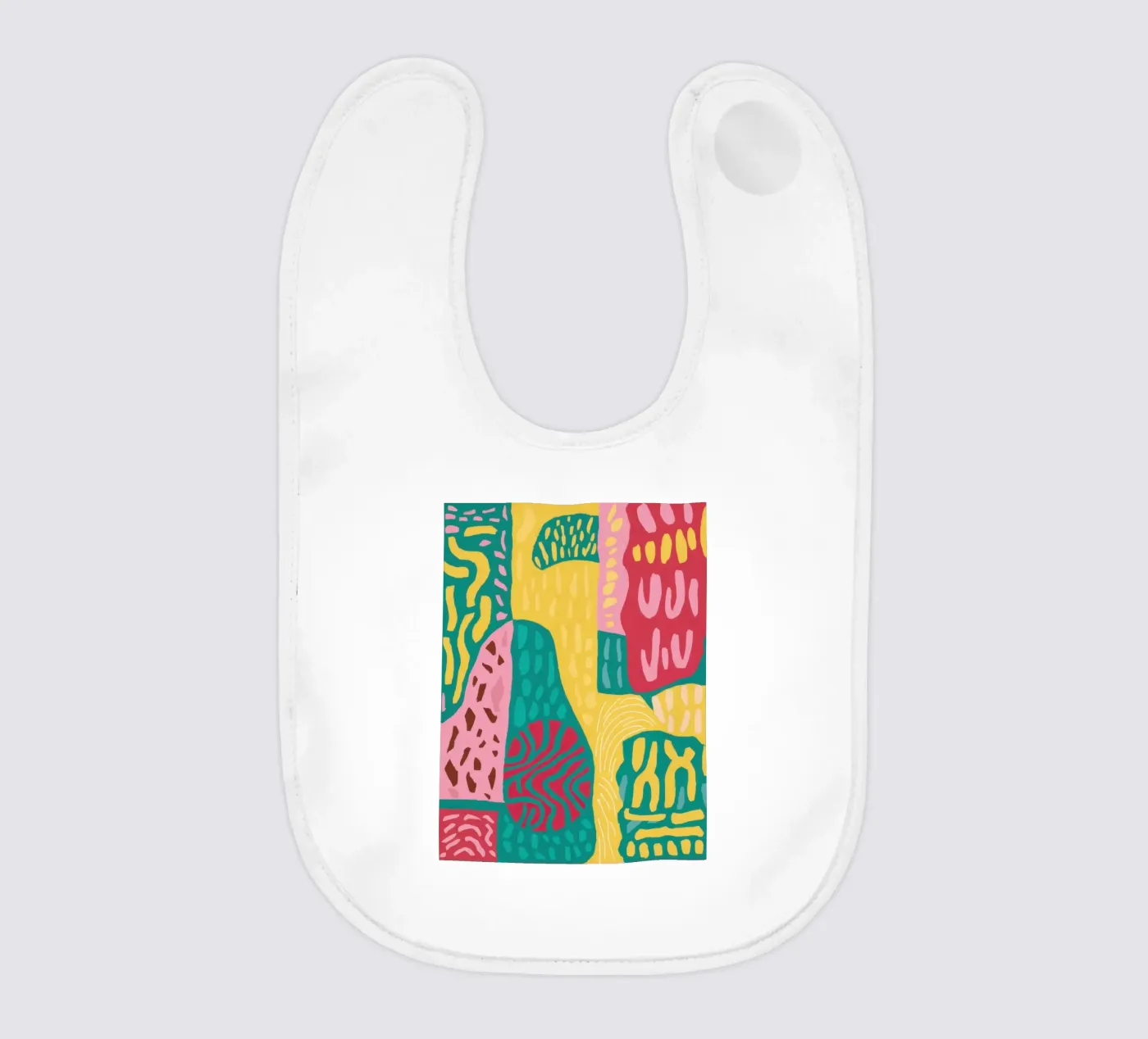 Lebendiges Muster Patchwork Babylätzchen von Sentinel Glow