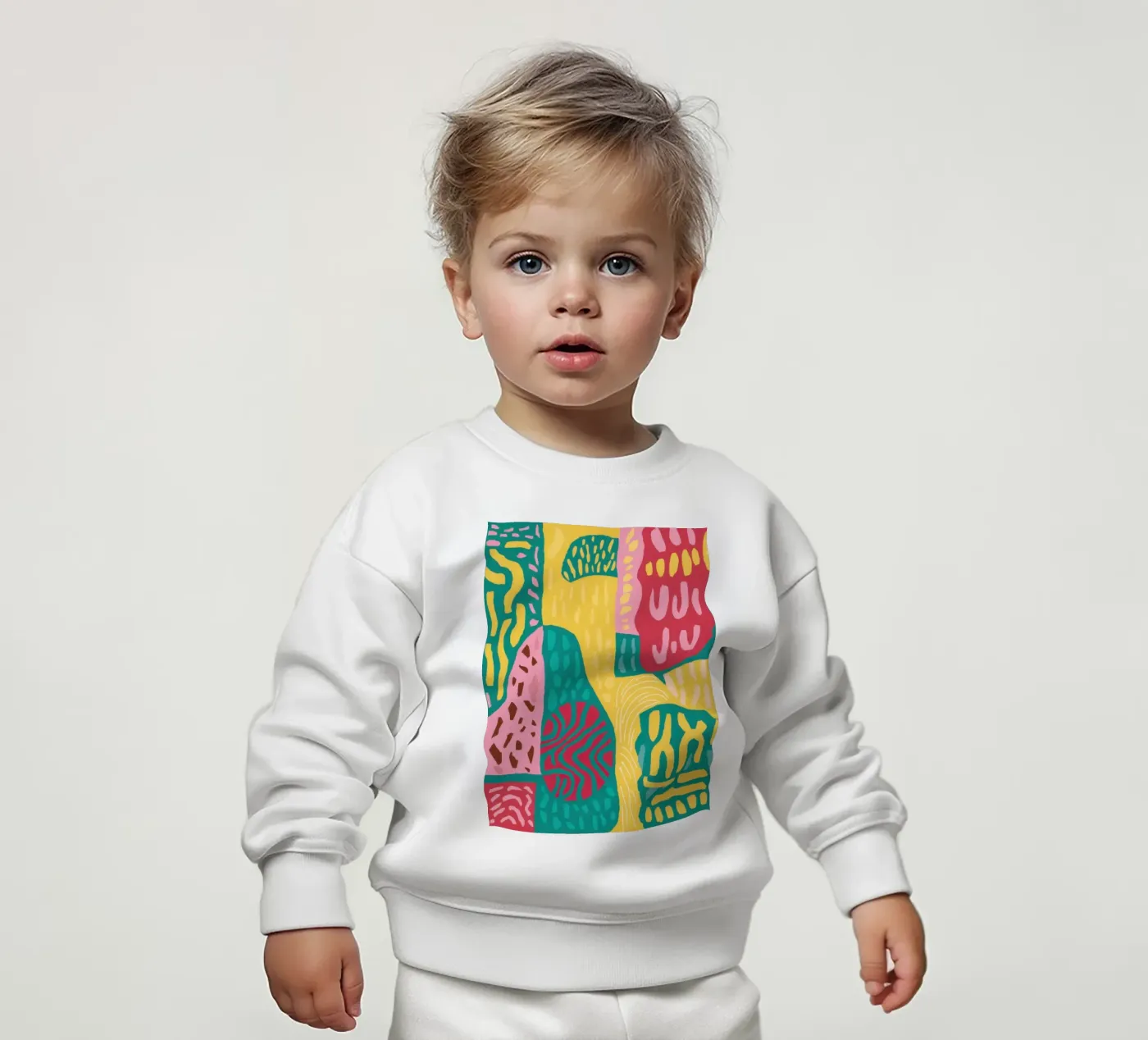 Lebendiges Muster Patchwork Baby Sweatshirt von Sentinel Glow