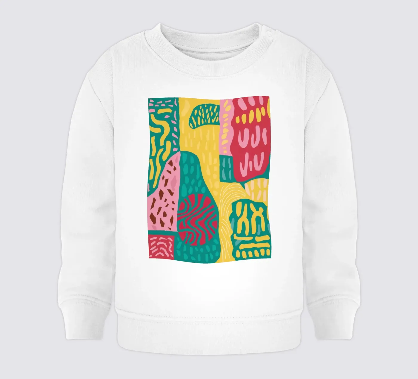 Lebendiges Muster Patchwork Baby Sweatshirt von Sentinel Glow