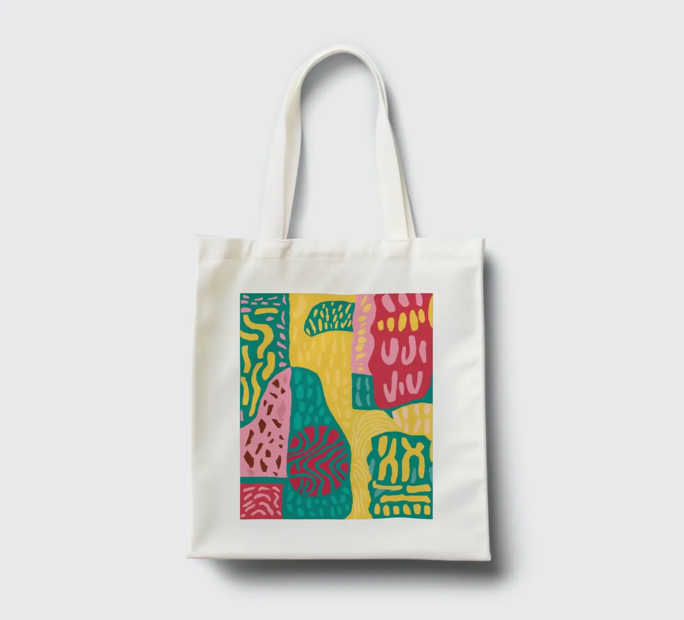 Vibrant Pattern Patchwork tote bag by Sentinel Glow