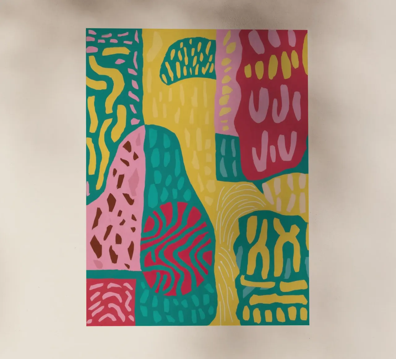 Vibrant Pattern Patchwork backlit film by Sentinel Glow