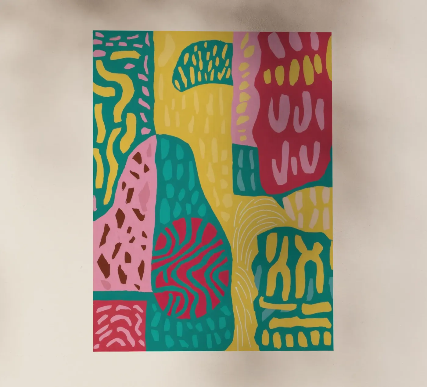Vibrant Pattern Patchwork Backlit Folie von Sentinel Glow