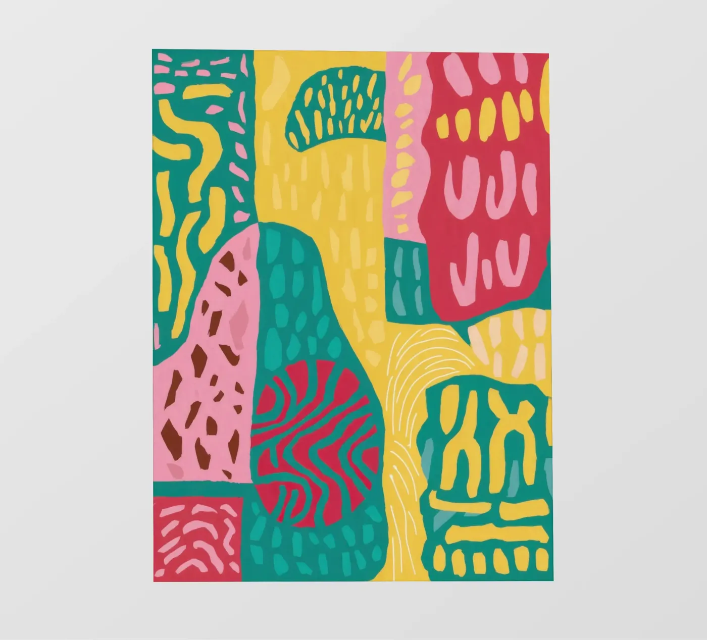 Vibrant Pattern Patchwork Backlit Folie von Sentinel Glow