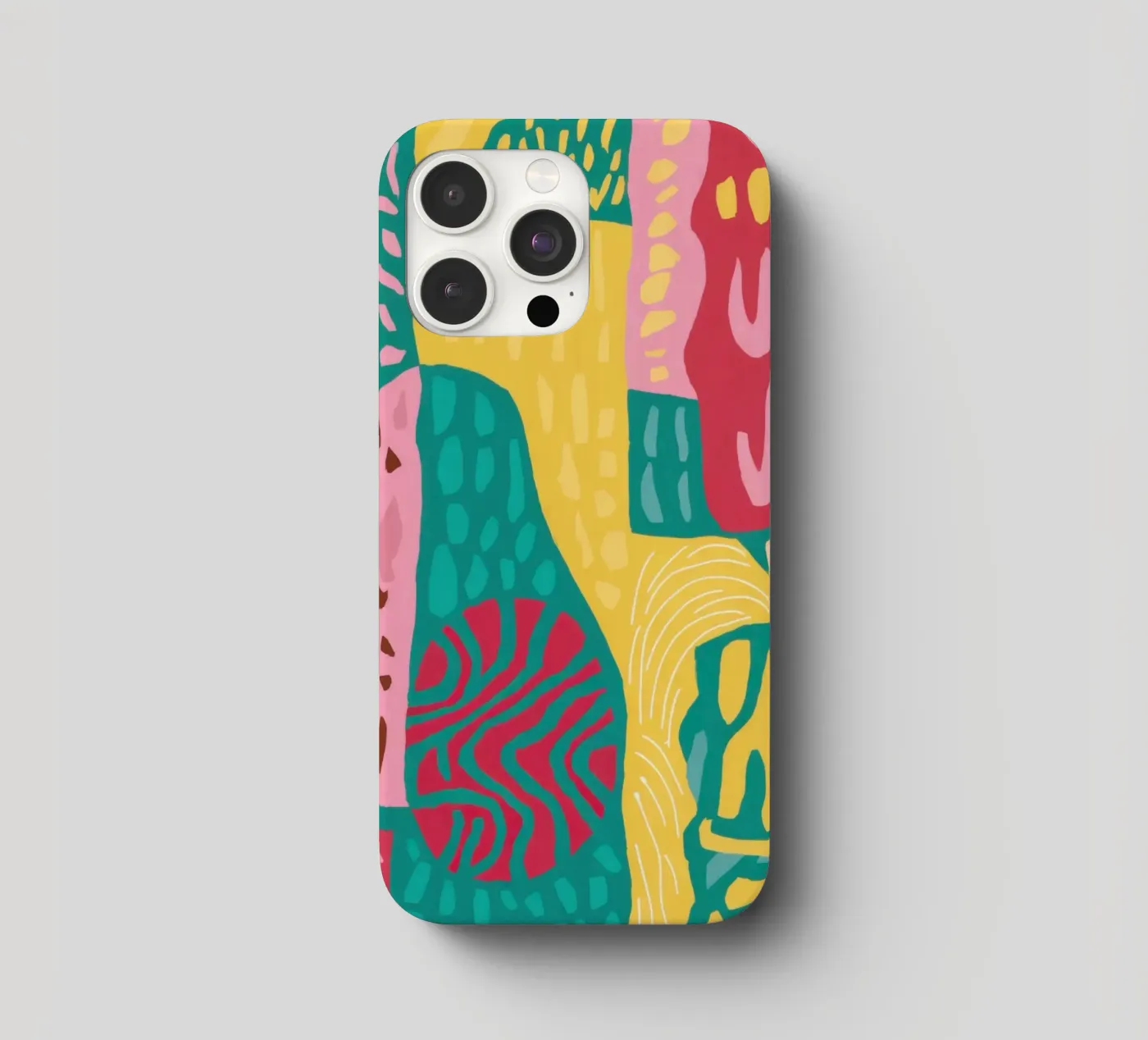 Patchwork de motifs vibrants coque iphone de Sentinel Glow